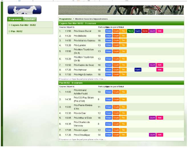 liste des courses du jour